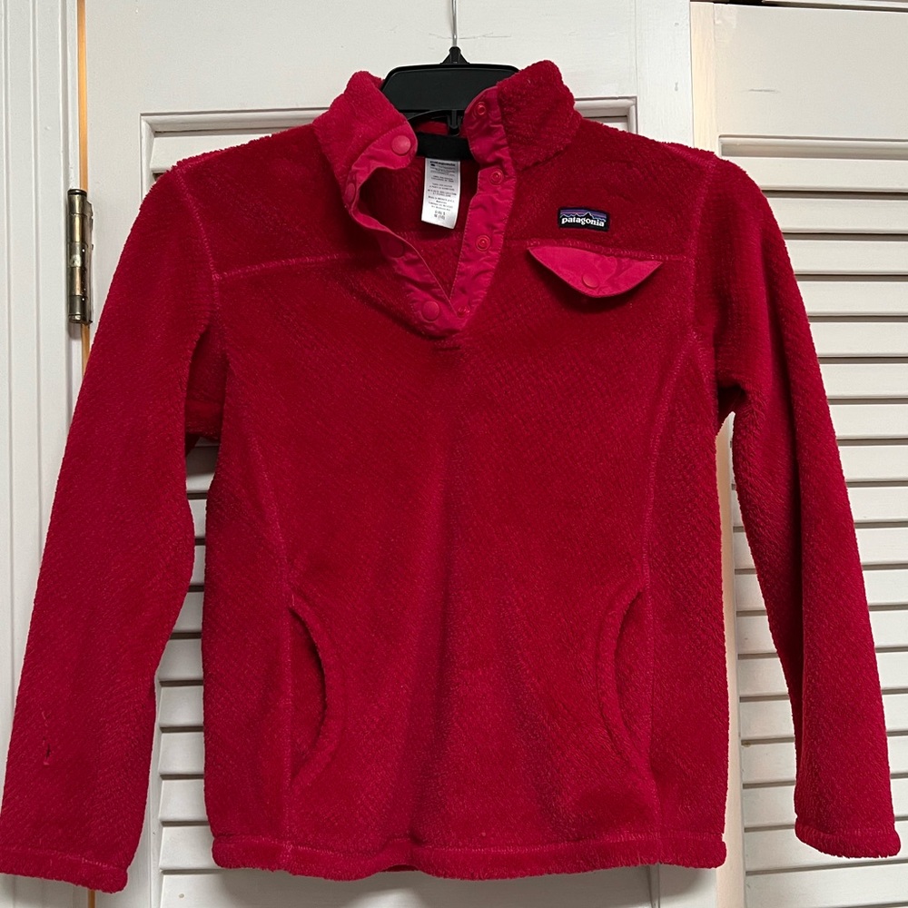 Patagonia Girls' Re-Tool Snap-T Fleece Pullover size M